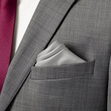Load image into Gallery viewer, Gray Silk Pocket Square [Online Only]
