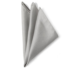 Load image into Gallery viewer, Gray Silk Pocket Square [Online Only]
