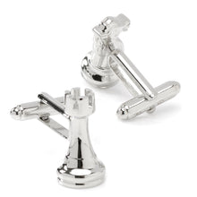 Load image into Gallery viewer, Knight and Rook Chess Piece Cufflinks [Online Only]

