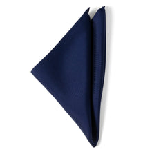 Load image into Gallery viewer, Navy Silk Pocket Square [Online Only]
