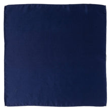 Load image into Gallery viewer, Navy Silk Pocket Square [Online Only]
