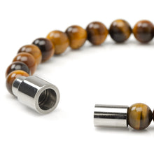 Load image into Gallery viewer, Tigers Eye Beaded Bracelet with Magnetic Closure [Online Only]
