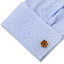 Load image into Gallery viewer, Stainless Steel Wood Cufflinks [Online Only]

