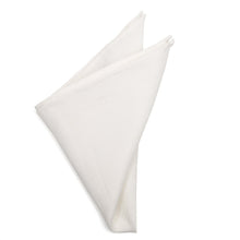 Load image into Gallery viewer, Cream Linen Pocket Square [Online Only]
