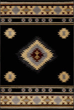 Load image into Gallery viewer, Buckhaven Black Southwestern Area Rug [Online Only]
