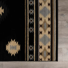 Load image into Gallery viewer, Buckhaven Black Southwestern Area Rug [Online Only]
