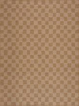 Load image into Gallery viewer, Kuval Checkered Brown Outdoor Rug [Online Only]
