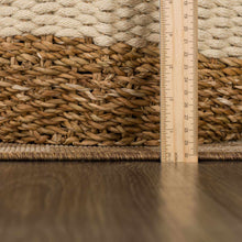 Load image into Gallery viewer, Kuval Checkered Brown Outdoor Rug [Online Only]
