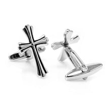Load image into Gallery viewer, Silver Cross Cufflinks [Online Only]
