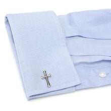 Load image into Gallery viewer, Silver Cross Cufflinks [Online Only]
