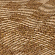 Load image into Gallery viewer, Kuval Checkered Brown Outdoor Rug [Online Only]
