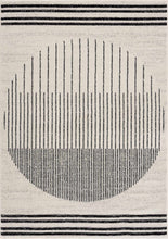 Load image into Gallery viewer, Angus Black &amp; White Geometric Area Rug [Online Only]

