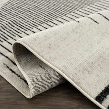 Load image into Gallery viewer, Angus Black &amp; White Geometric Area Rug [Online Only]
