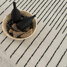 Load image into Gallery viewer, Angus Black &amp; White Geometric Area Rug [Online Only]
