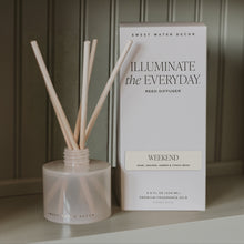 Load image into Gallery viewer, Weekend White Translucent Tinted Glass Jar Reed Diffuser [Online Only]
