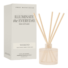 Load image into Gallery viewer, Weekend White Translucent Tinted Glass Jar Reed Diffuser [Online Only]
