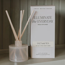 Load image into Gallery viewer, Salt and Sea White Translucent Tinted Glass Jar Reed Diffuser [Online Only]
