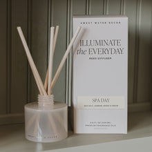 Load image into Gallery viewer, Spa Day White Translucent Tinted Glass Jar Reed Diffuser [Online Only]
