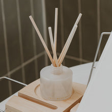 Load image into Gallery viewer, Cashmere and Vanilla White Translucent Tinted Glass Jar Reed Diffuser [Online Only]
