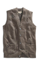 Load image into Gallery viewer, Men's Cashmere-Like Button Front Flat Knit Sweater Vest [Online Only]
