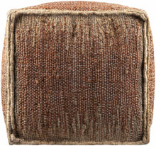 Load image into Gallery viewer, Rhuddlan Jute Rust Pouf [Online Only]
