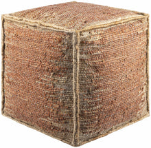 Load image into Gallery viewer, Rhuddlan Jute Rust Pouf [Online Only]
