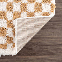 Load image into Gallery viewer, Kieu Mustard &amp; Ivory Checkered Area Rug [Online Only]
