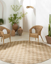 Load image into Gallery viewer, Kuval Checkered Brown Outdoor Rug [Online Only]
