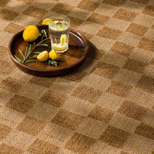 Load image into Gallery viewer, Kuval Checkered Brown Outdoor Rug [Online Only]
