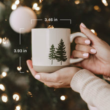 Load image into Gallery viewer, Snowflakes 14 oz Blue Stoneware Coffee Mug [Online Only]
