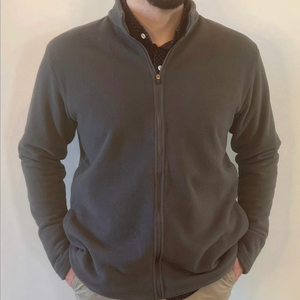 Shaker Fleece Full Zip (Charcoal)