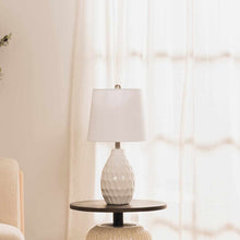 Load image into Gallery viewer, Taguig White Ceramic Table Lamp [Online Only]
