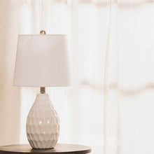 Load image into Gallery viewer, Taguig White Ceramic Table Lamp [Online Only]
