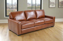 Load image into Gallery viewer, Claudette Top Grain Leather Sofa - Chestnut [Online Only]
