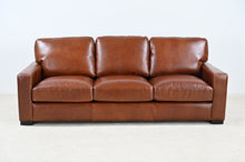 Load image into Gallery viewer, Claudette Top Grain Leather Sofa - Chestnut [Online Only]
