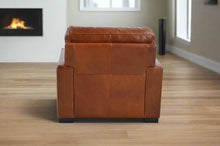 Load image into Gallery viewer, Claudette Top Grain Leather Arm Chair - Chestnut [Online Only]
