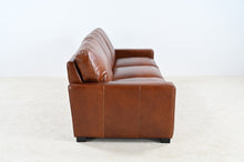 Load image into Gallery viewer, Claudette Top Grain Leather Sofa - Chestnut [Online Only]
