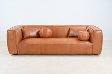 Load image into Gallery viewer, Genavive Top Grain Leather Sofa - Tan [Online Only]
