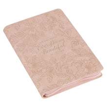 Load image into Gallery viewer, Everything Beautiful Ecc. 3:11 Journal Classic Zip Pink
