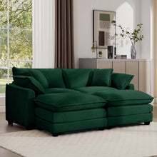 Load image into Gallery viewer, Modern Oversized Modular Cushion Sofa With Ottoman [Online Only]
