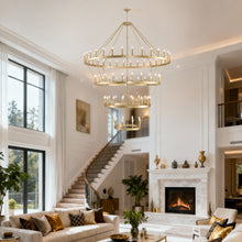 Load image into Gallery viewer, 3-Tier Wagon Wheel Chandelier [Online Only]
