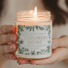 Load image into Gallery viewer, Wildflowers and Salt 9 oz Soy Candle
