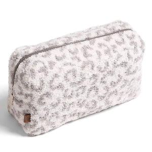 Leopard Print Soft Travel Pouch