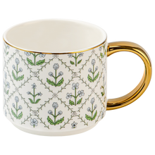 Load image into Gallery viewer, Floral Quilt Coffee Mug
