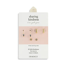 Load image into Gallery viewer, Dainty Bead Gold &amp; Ivory Earrings Set of 3
