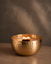 Load image into Gallery viewer, Pumpkin &amp; Persimmons Solid Brass 14oz Pure Soy Candle
