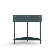 Load image into Gallery viewer, Boho Rattan Semi Circle End Table With Sliding Rattan Door [Online Only]
