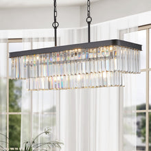 Load image into Gallery viewer, Rectangular Crystal Chandelier Adjustable [Online Only]
