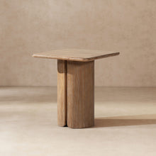 Load image into Gallery viewer, Sonoma Square Pedestal Side Table - Antique Brown [Online Only]
