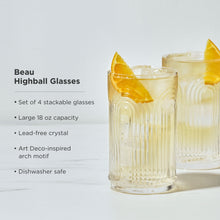 Load image into Gallery viewer, Beau Highball Glasses, Set of 4 (Online Only)
